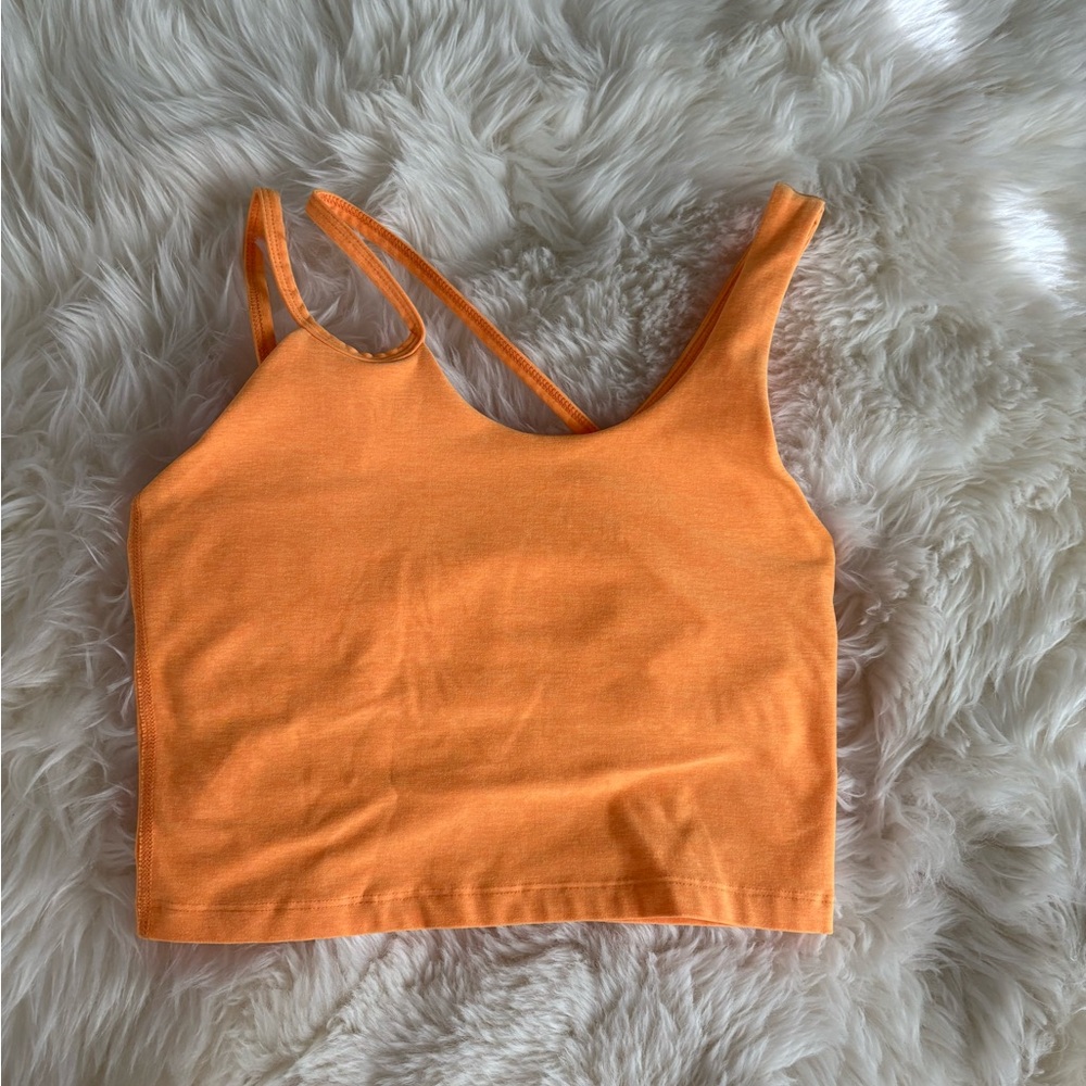 Beyond Yoga Spacedye Shapeshift Cropped Tank Mango Pop Heather small crop tank